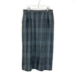 Vintage Pendleton Wool Plaid Long Skirt Size 14